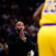 Apr 29, 2024; Denver, Colorado, USA; Los Angeles Lakers head coach Darvin Ham in the third quarter against the Denver Nuggets during game five of the first round for the 2024 NBA playoffs at Ball Arena. Mandatory Credit: Isaiah J. Downing-USA TODAY Sports