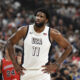 Jul 10, 2024; Las Vegas, Nevada, USA; USA forward Joel Embiid (11) looks on during the third quarter against Canada in the USA Basketball Showcase at T-Mobile Arena. Mandatory Credit: Candice Ward-USA TODAY Sports