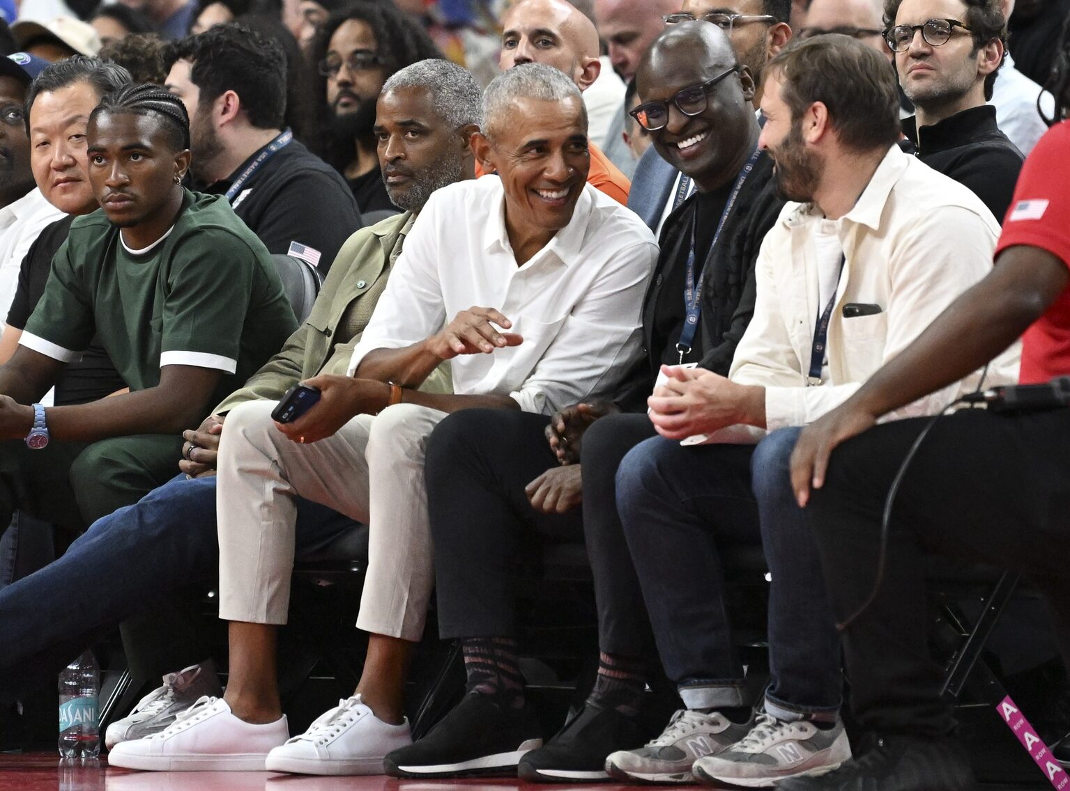 Barack Obama at USA basketball game