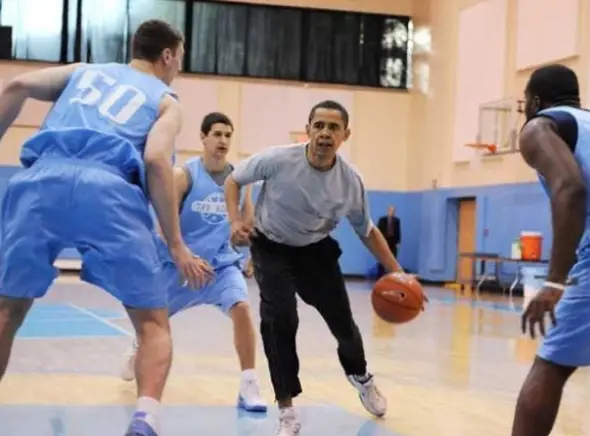 Barack Obama UNC basketball